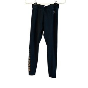 Nike Women Black Leggings Rose Gold Just Do It Graphic Athletic Pants Small